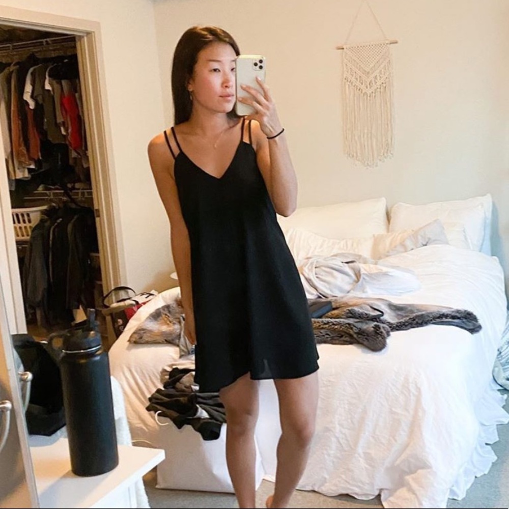 Brandy Melville Strappy Black Dress